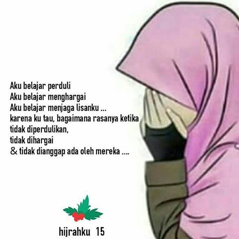  Gambar Kartun Sedih Berhijab Keren Viral Unik