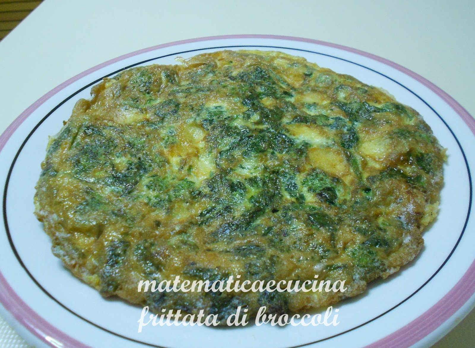 mtematicaecucina Frittata di Broccoli e Scamorza