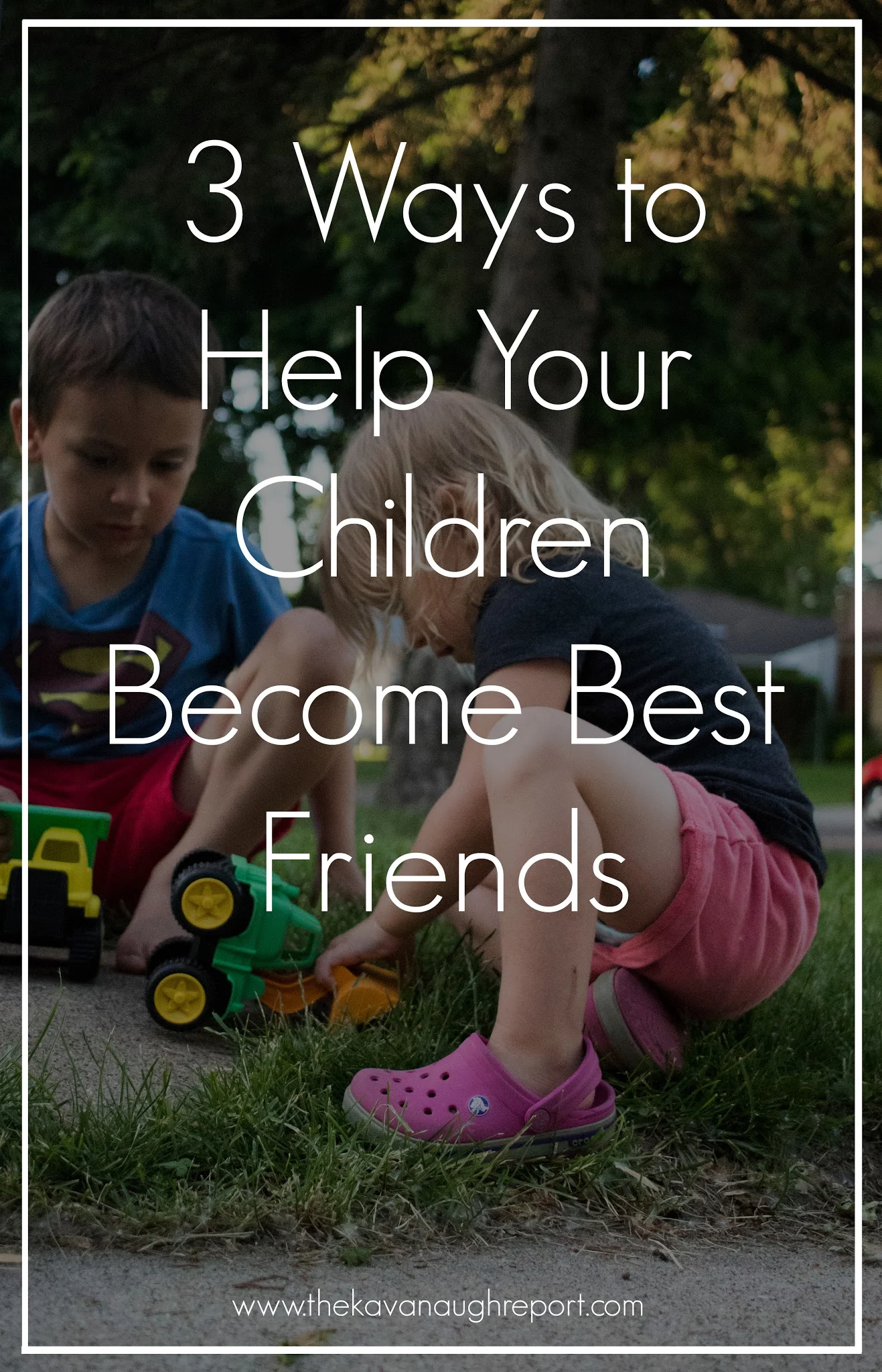 Siblings can be good friends, they can even be best friends. Here are 3 ways to help your children become best friends.