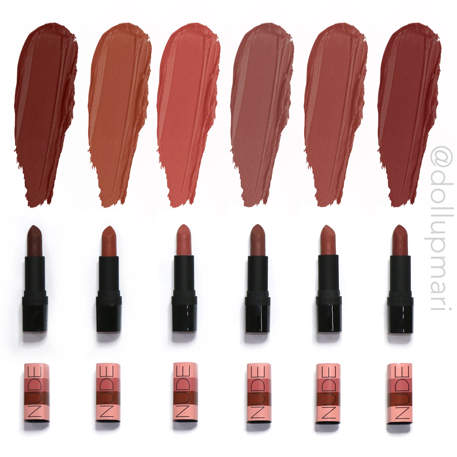 New Avon True Color Perfectly Matte Nude Lipsticks Doll Up Mari