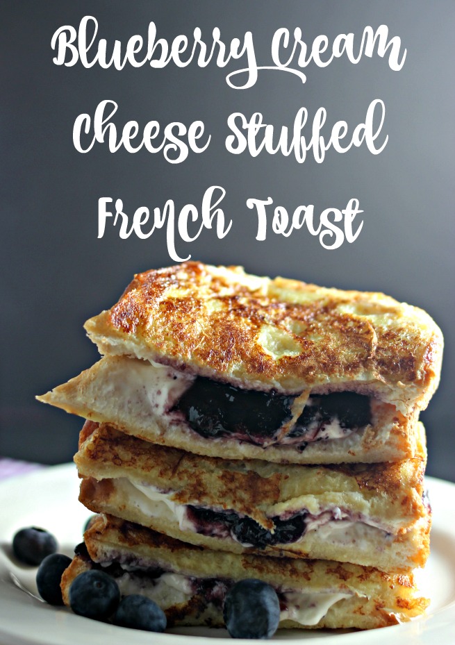 Scrumptious Blueberry Cream Cheese Stuffed French Toast recipe