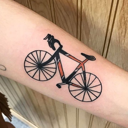 Tatuagem de bicicleta Tatuagem de bicicleta