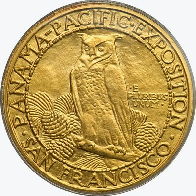 Panama Pacific Exposition 50 Dollars Gold Coin