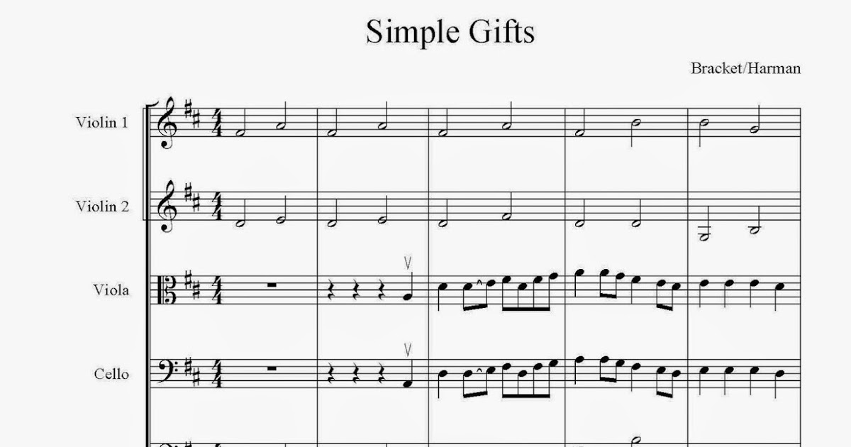 All Music Chords simple gifts cello sheet music : Orchestra Classroom Ideas: Simple New Arrangements for String ...