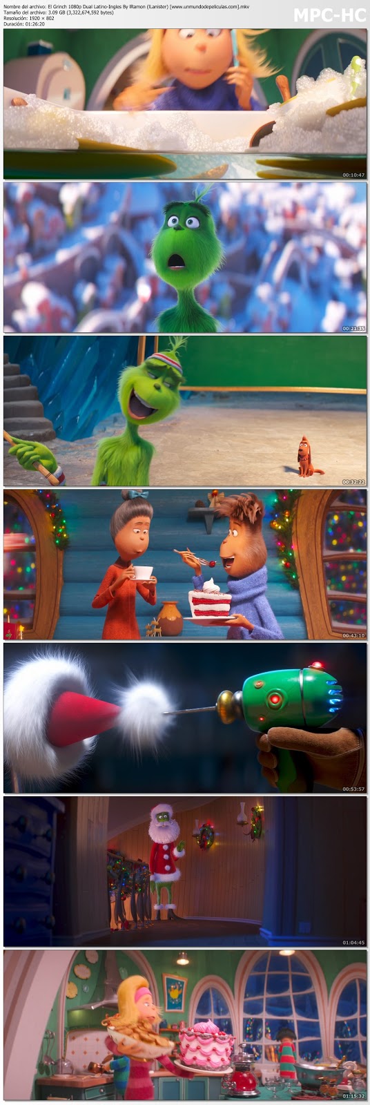 Capturas de la película.