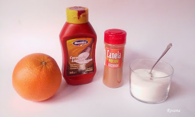 ingredientes naranja preparada