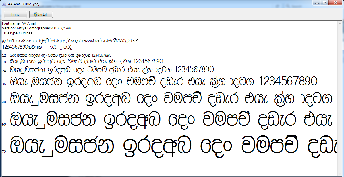 Sinhala and tamil unicode font free download