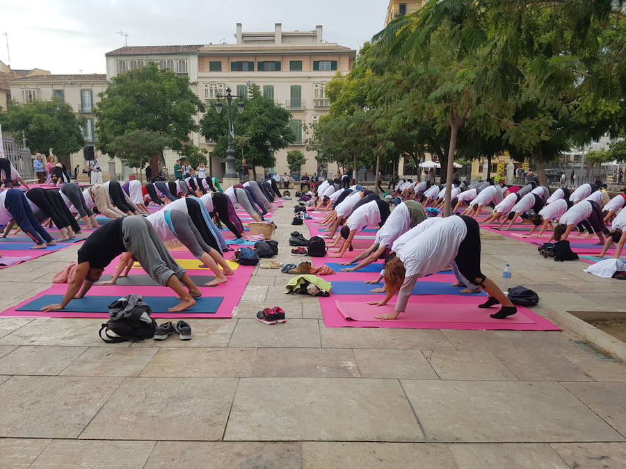 Yoga Sala Málaga Yoga en la Plaza, en el Diario Sur de Málaga