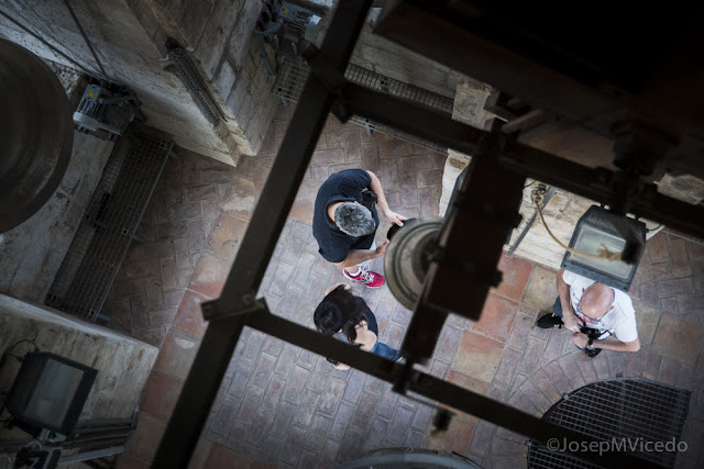 Fotos en picat des del Campanar d'Ontinyent. AFCA. Fotografia Canals.