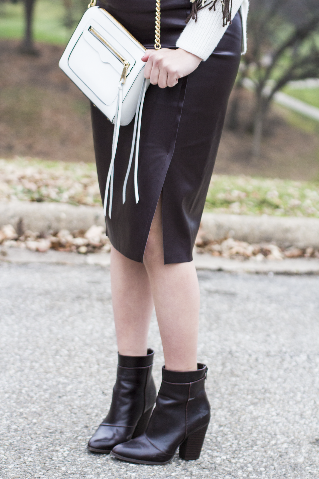 Faux Leather Skirt - Tay Meets World