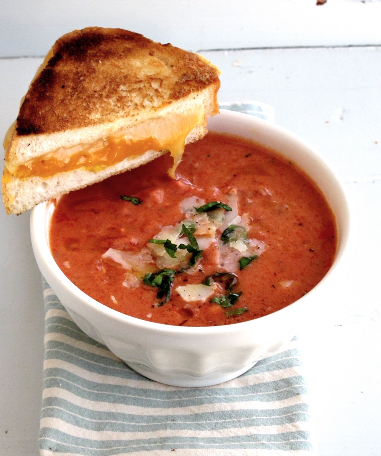 on the menu: tomato basil soup - Sacramento Street