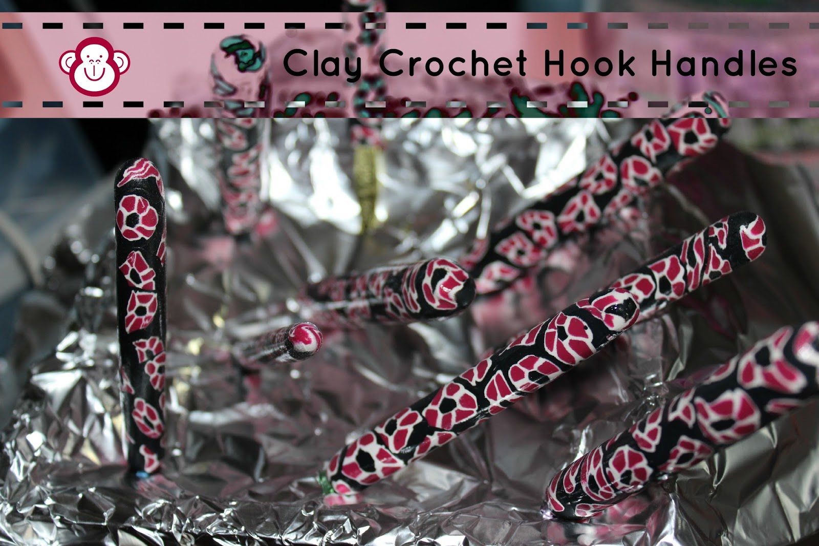 3 Monkeys Mommy: DIY Clay Crochet Hook Handles