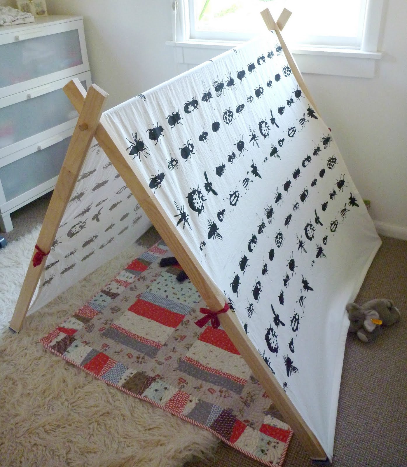 B I R C H s e e d printed by hand other things i make indoor tent for kids