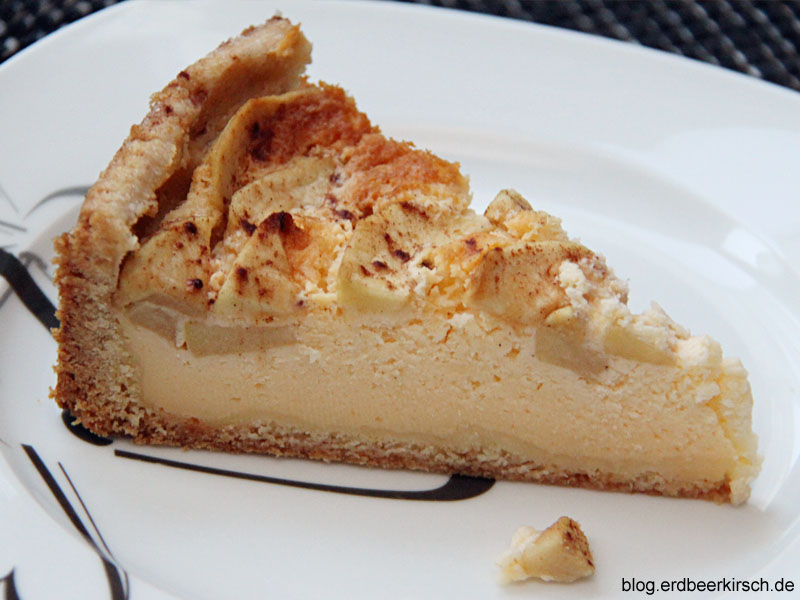 Kirschkuchen: [Rezept] Apfel-Quark-Kuchen mit Zimt