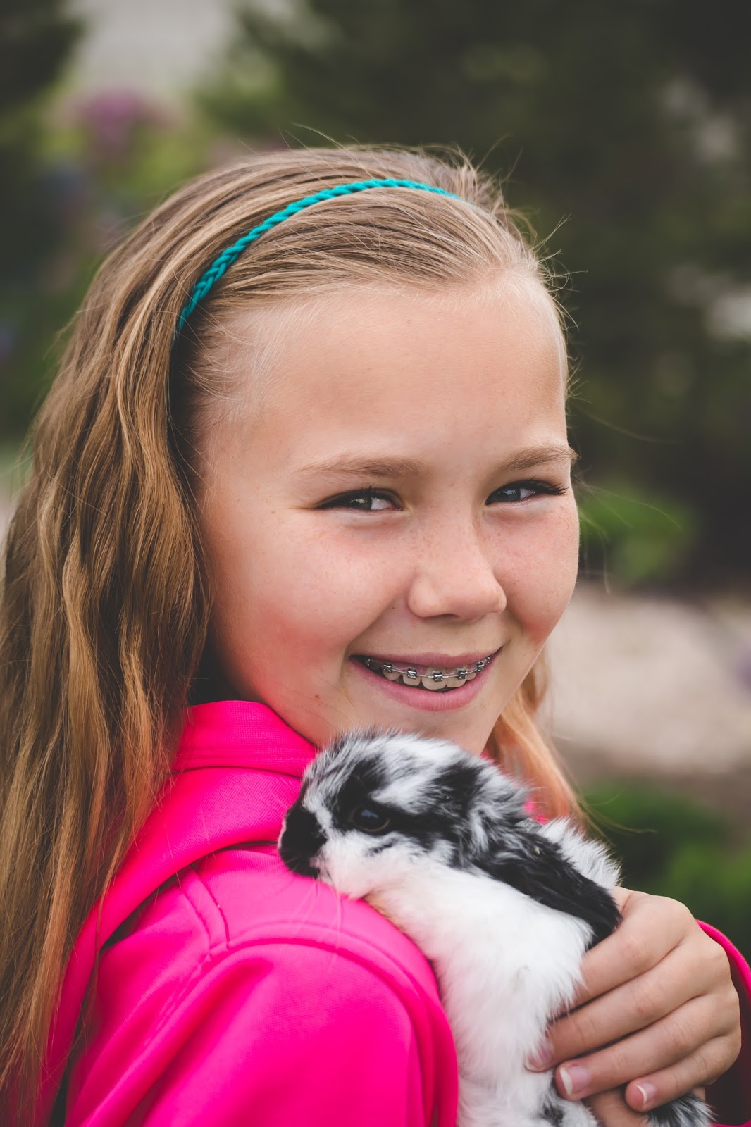 "A Happy Family Is But An Earlier Heaven." Braces and a new bunny!
