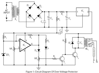 Simple Over Voltage Protector Circuit Diagram - Circuit Diagrams