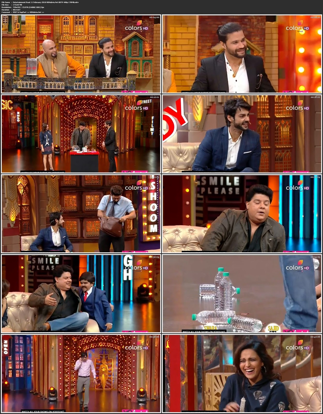 Entertainment Ki Raat 11th February 2018 480p HDTV 170MB Download
