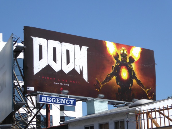 Doom video game billboard Doom video game billboard
