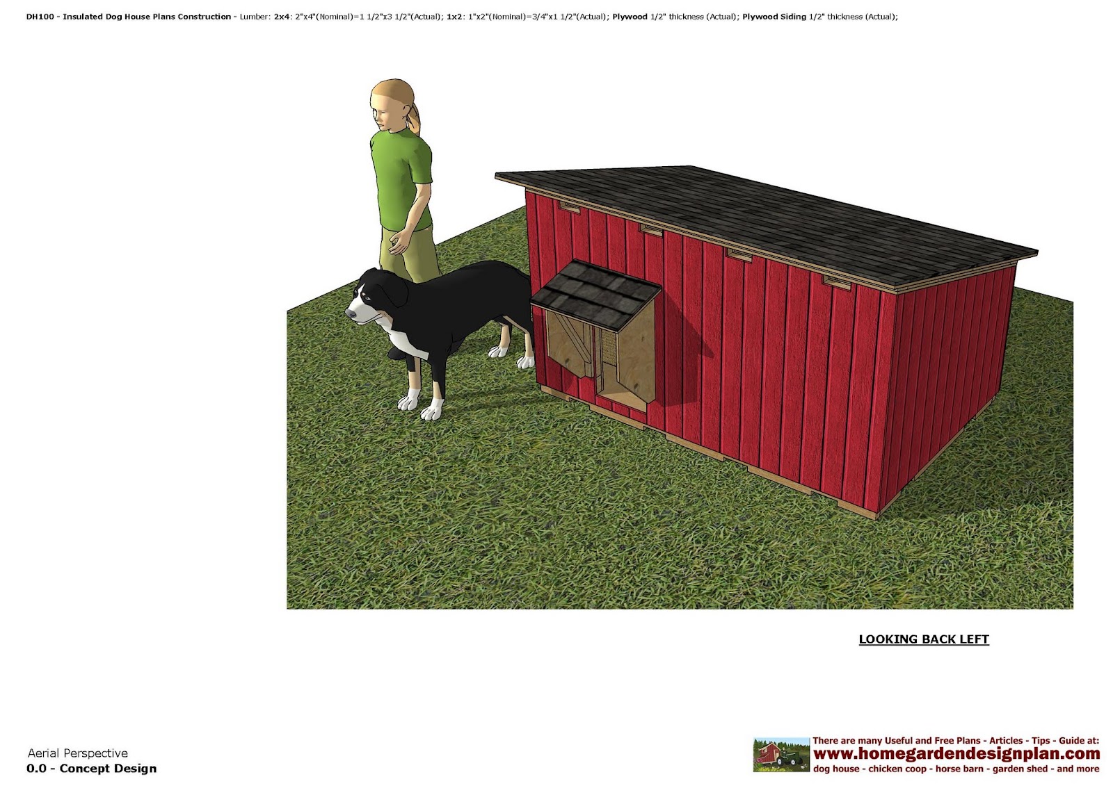 home garden plans: dh100 - insulated dog house plans - dog house home garden plans: dh100 - insulated dog house plans - dog house