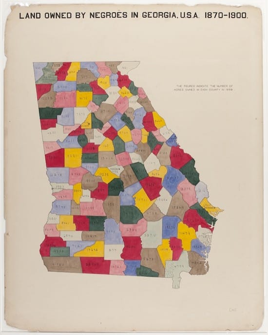 Terrenos propiedad de los negros en Georgia, 1870-1900 Terrenos propiedad de los negros en Georgia, 1870-1900