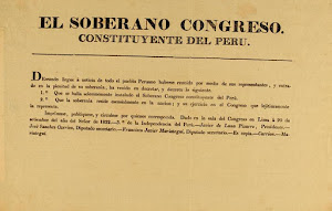 Bando del Primer Congreso Constituyente Declarando Haberse Instalado, Residiendo en él la Soberanía