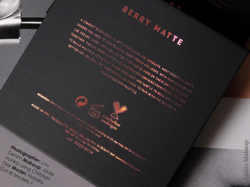 BeautyBay | EYN Berry Matte & Shimmer 9-Colour Eyeshadow Palette - Everything You Need - Swatches & Review - Test Avis - Nude - Bright - Fiery BeautyBay | EYN Berry Matte & Shimmer 9-Colour Eyeshadow Palette - Everything You Need - Swatches & Review - Test Avis - Nude - Bright - Fiery