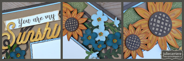 CTMH Flower Market Scrapbooking Workshop Summer Sunflower Layout