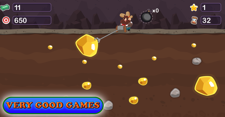Gold Miner Tom play on Very Good Games