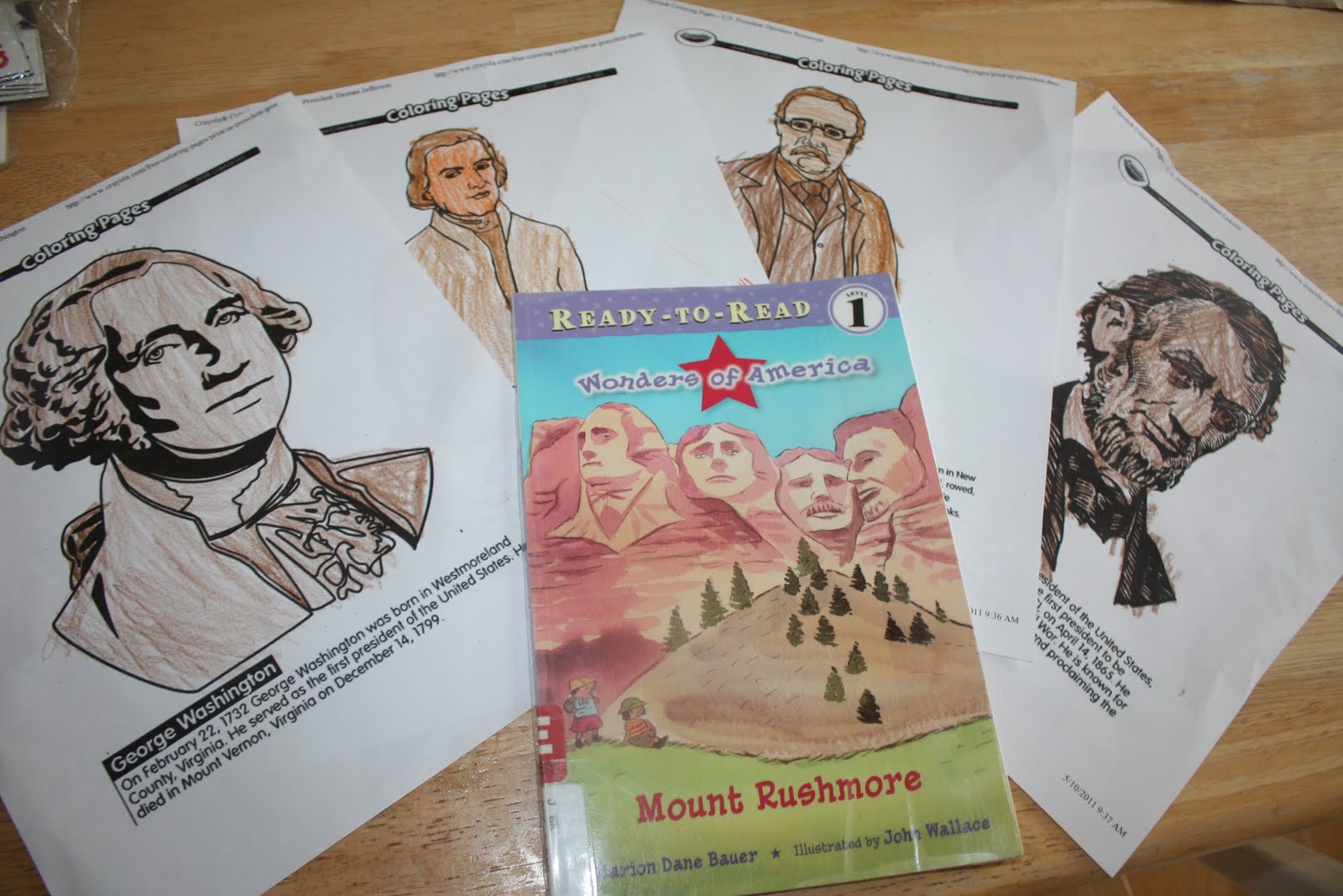 Superheroes and Princesses Mount Rushmore Craft