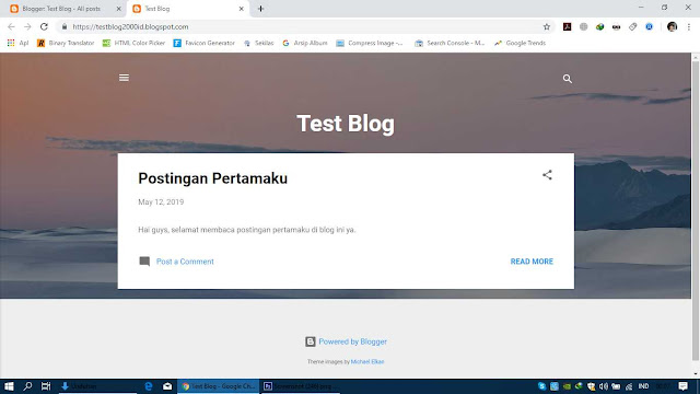 Blog Telah Selesai Dibuat Blog Telah Selesai Dibuat