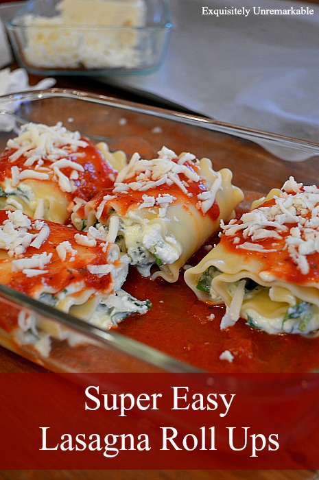 Super Easy Single Serve Lasagna Rolls Easy To Customize For Guests With Food Allergies or Limitations