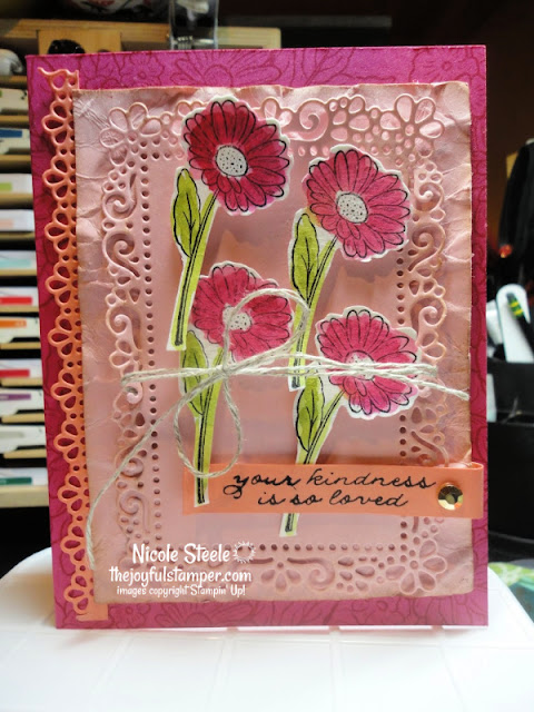 Ornate Garden Suite Bundle project #2 Ornate Garden Suite Bundle project #2 | Melon Mambo, Grapefruit Grove, Blushing Bride | Stampin' Up! | designed by Nicole Steele The Joyful Stamper