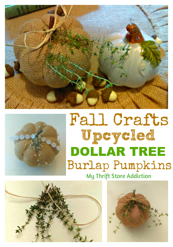 upcycled dollar store pumpkins