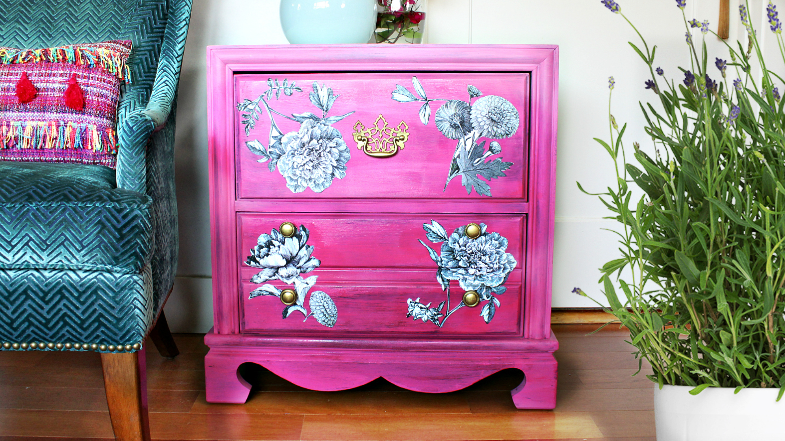 Mark Montano French Dresser Makeover with Unicorn SPiT