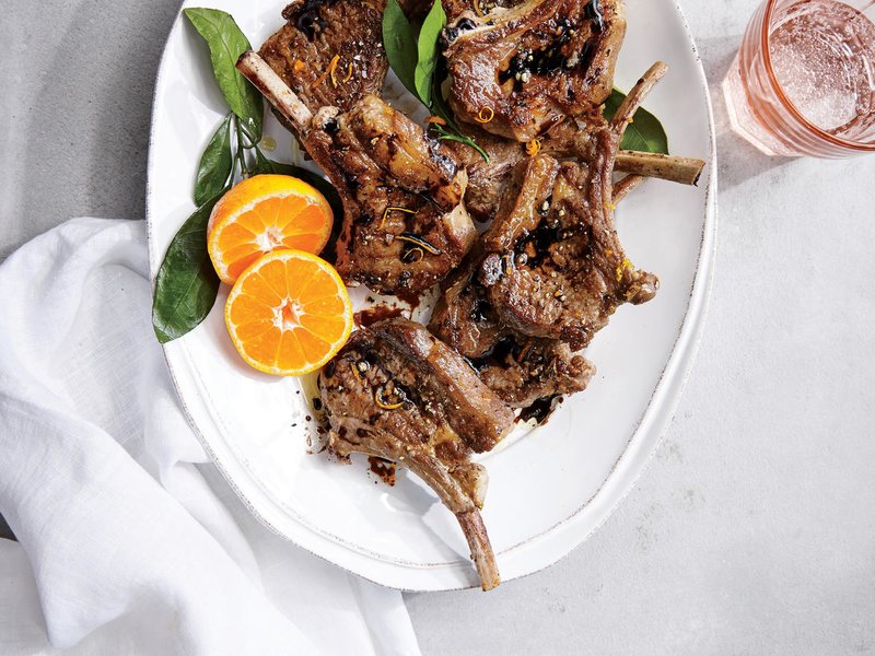 OrangeBalsamic Lamb Chops Recipe LEBANESE RECIPES