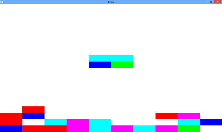 Tetris game projects in Opengl computer graphics
