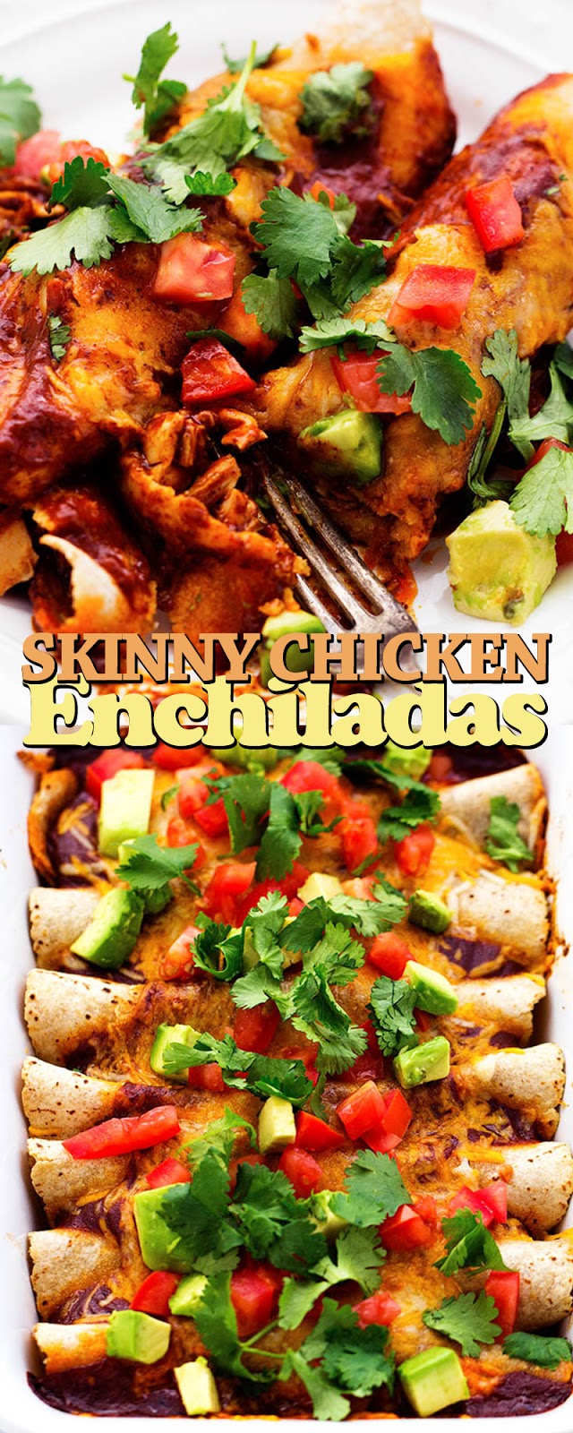 SKINNY CHICKEN ENCHILADAS