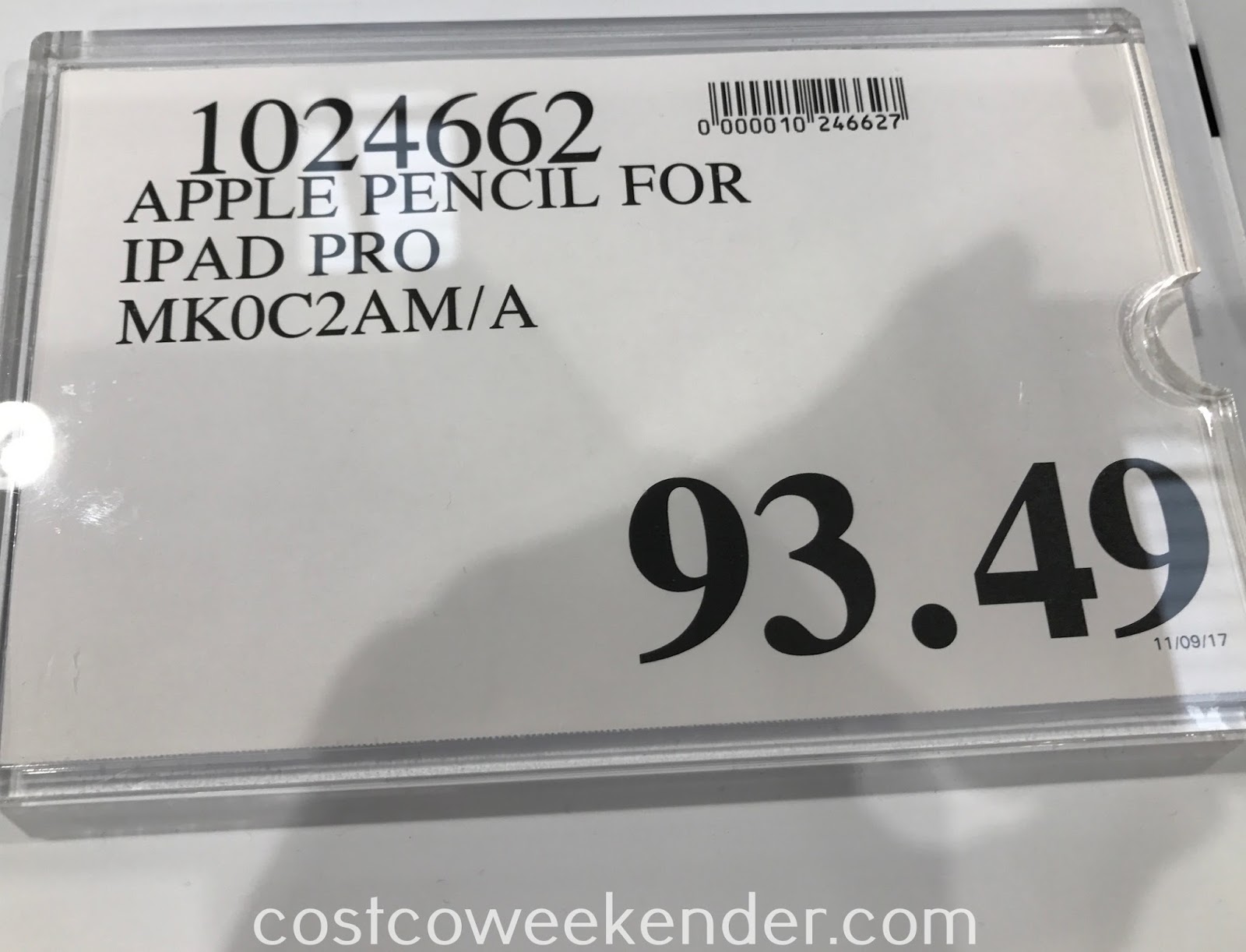 Apple Pencil For Ipad Pro Mk0c2am A Costco Weekender
