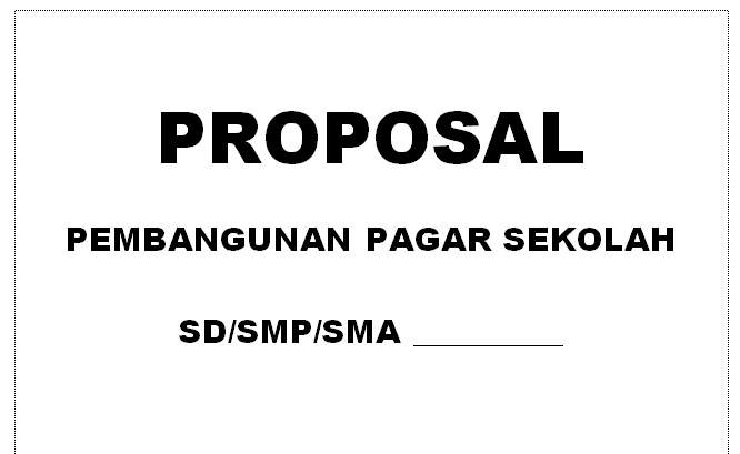 Download Proposal Bantuan Pagar Sekolah Sd Rismax