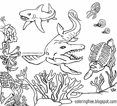 Sea Dinosaurs Coloring Pages Free Coloring Pages Printable Pictures To Color Kids