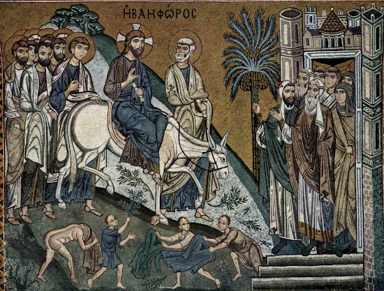 Day of Palaspas - Triumphant entry of Jess to Jerusalem