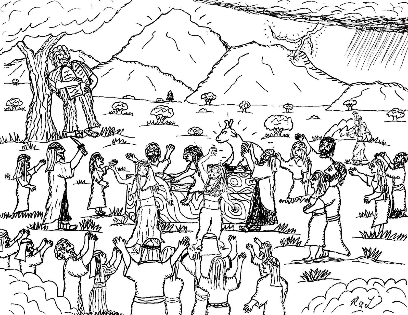robin-s-great-coloring-pages-moses-sees-the-children-of-israel