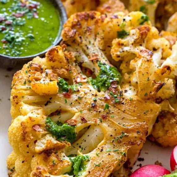 Roasted Cauliflower Steaks #vegetarian #recipes Roasted Cauliflower Steaks #vegetarian #recipes