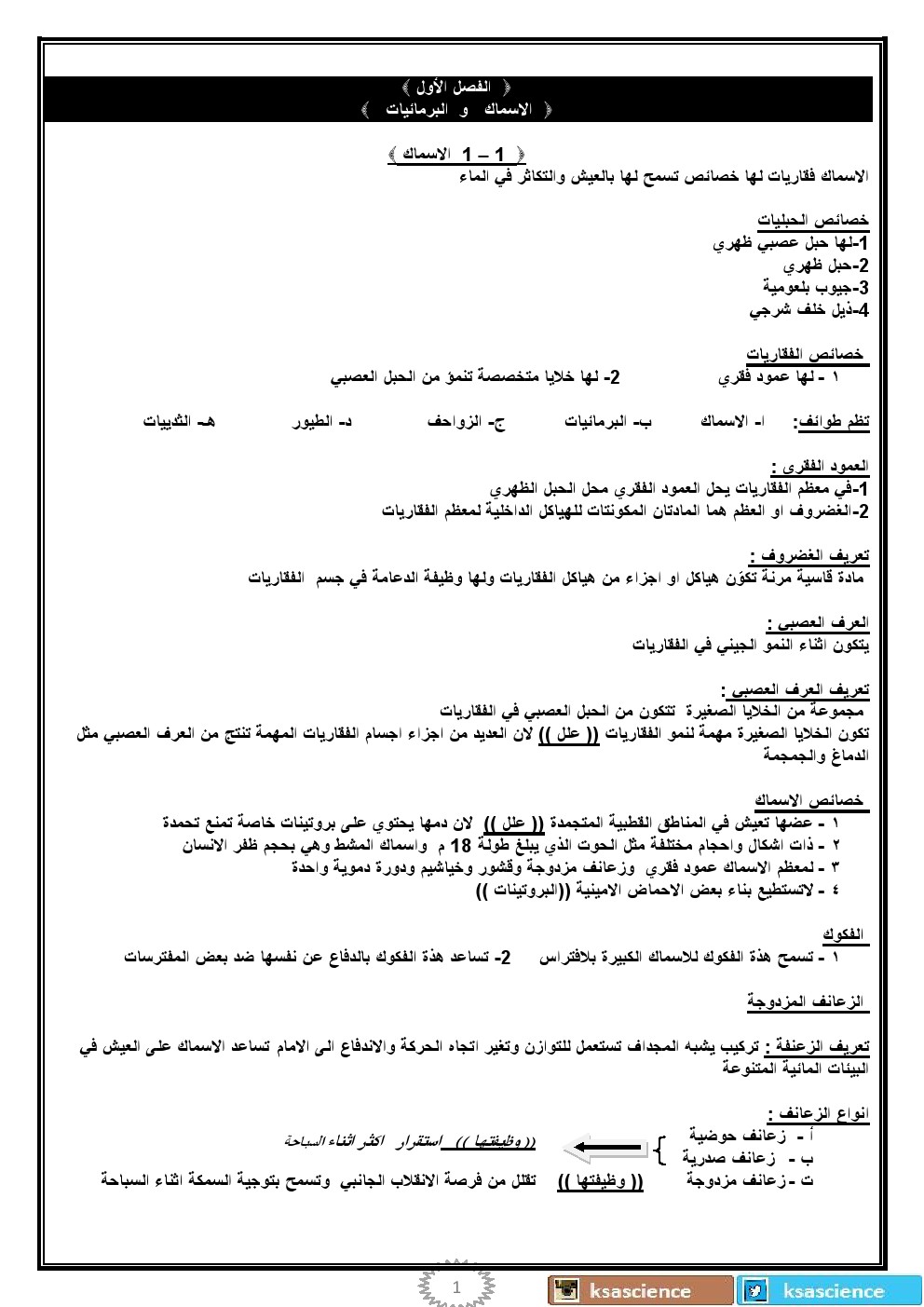 ملخص احياء ثالث ثانوي الفصل الثاني