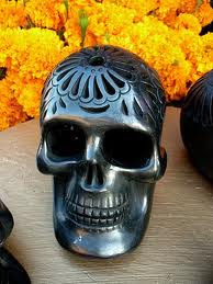 Oaxacan Black Pottery - Skull