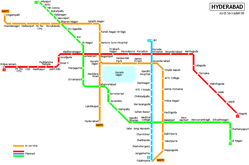 Hyderabad Metro Map Pdf