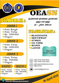 Olimpiade Ekonomi Akuntansi SMA/SMK 2018 UMS lomba