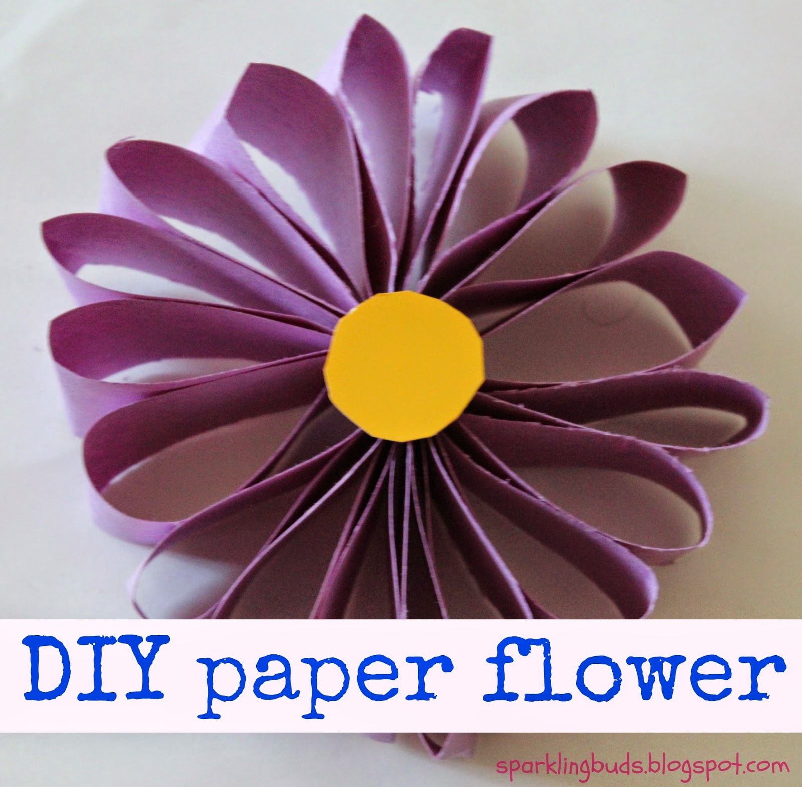 Easy paper flower – sparklingbuds
