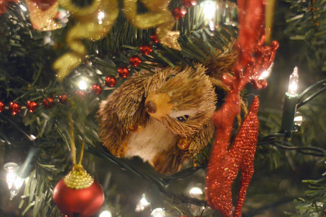 Squirrel tree decoration