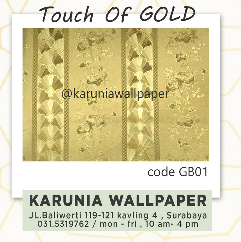 jual wallpaper dinding emas